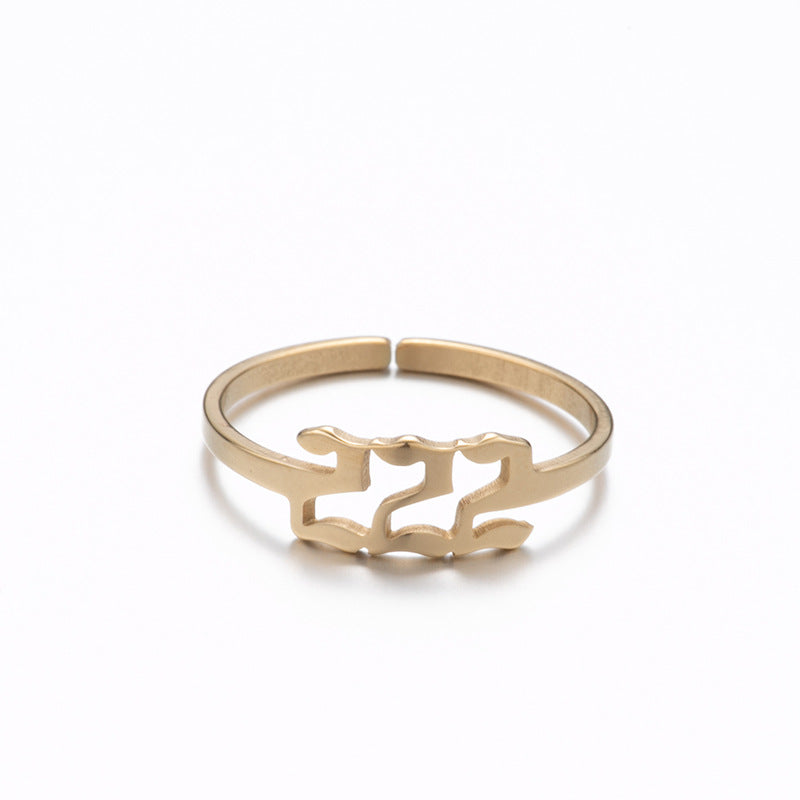 Venta al por mayor Anillos ajustables digitales de acero inoxidable